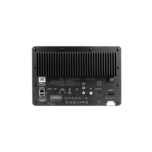 JBL L75ms Music System プレイスメント・コンペンセーション・コントロールと低域調整用バスコンター - Image