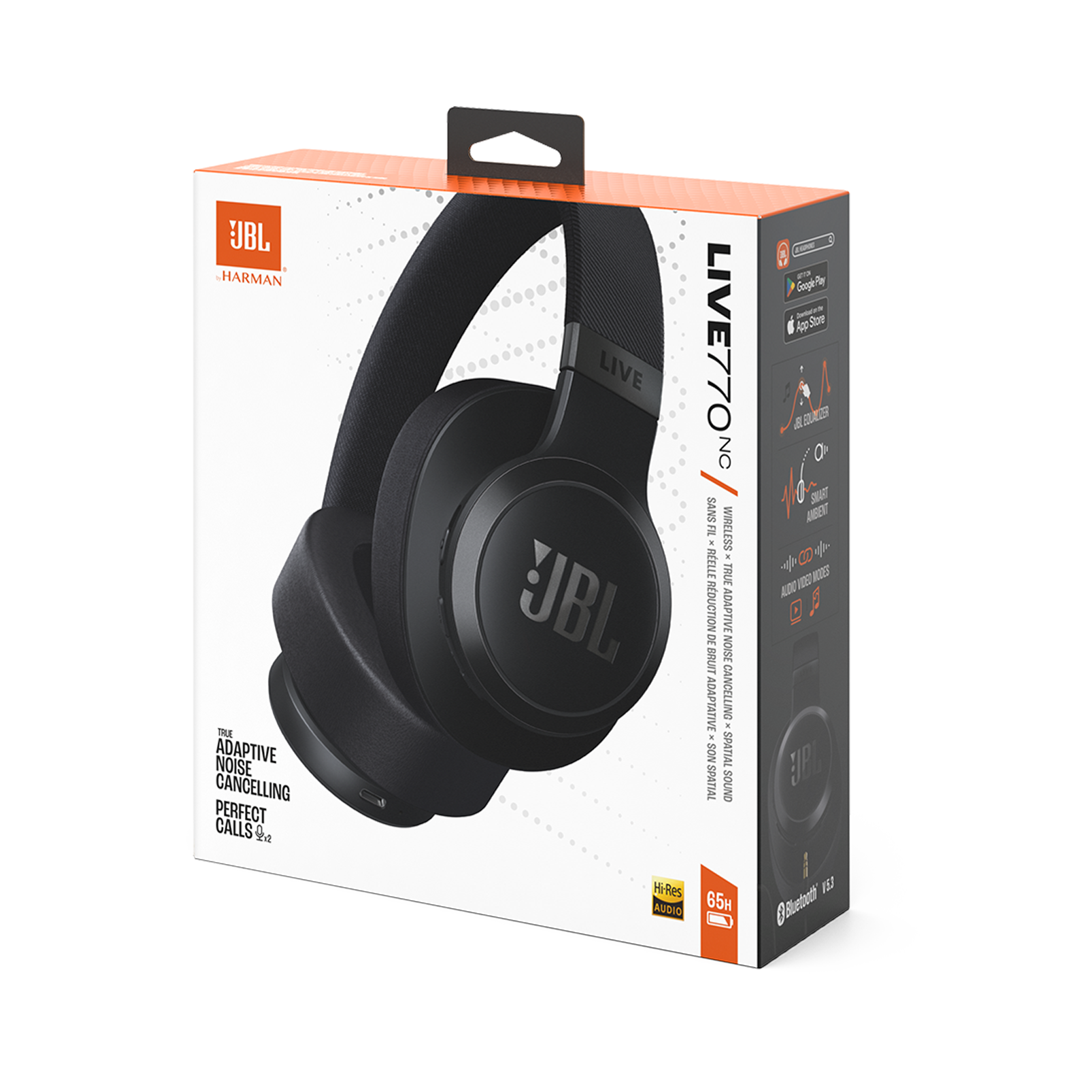 JBL Live 770NC | ワイヤレスハイブリットノイズキャンセリングオーバーイヤーヘッドホン