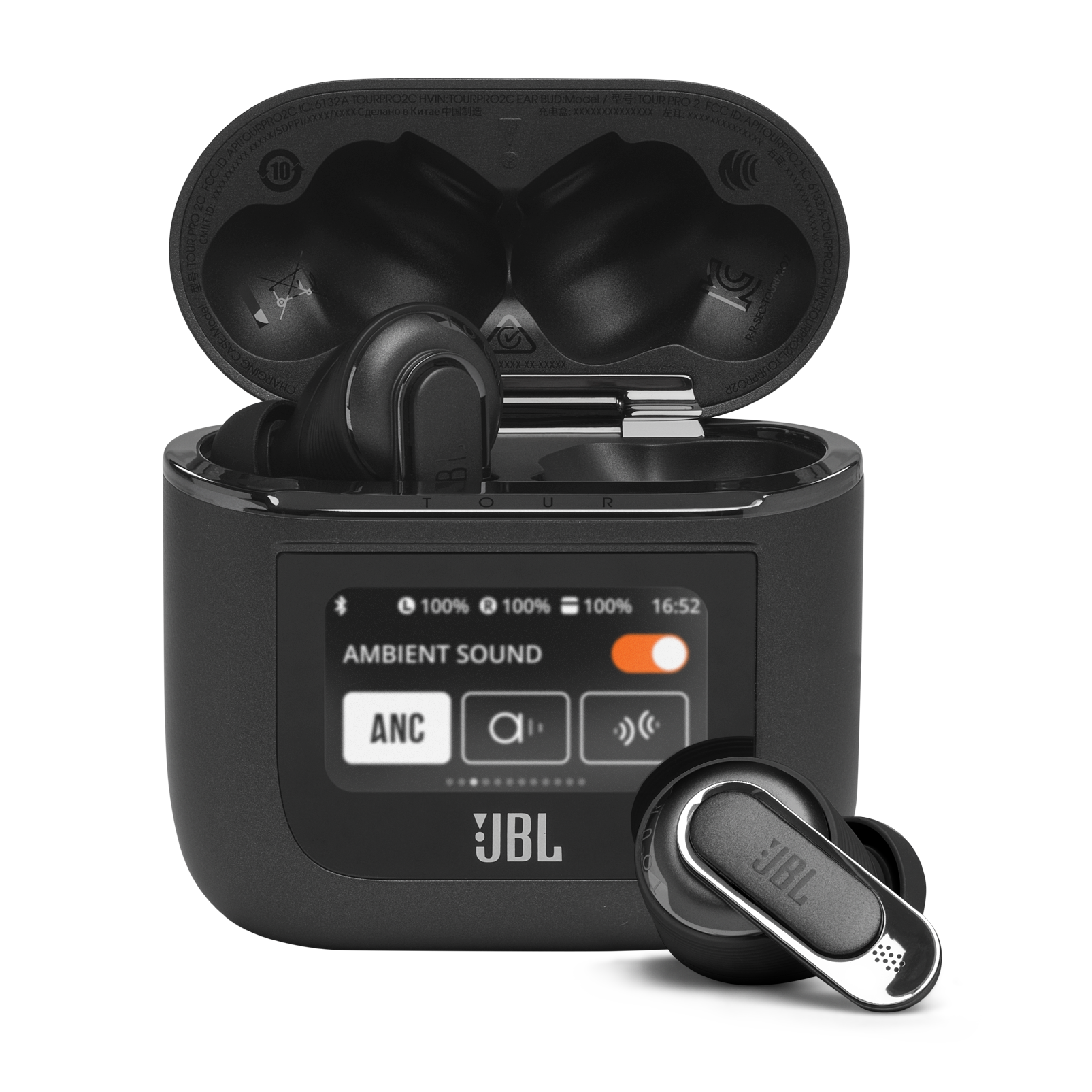 JBL Tour Pro 2 | ハイブリッドノイズキャンセリング完全ワイヤレス 