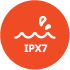 防水（IPX7）デザインで、水辺でも弾けるサウンドを