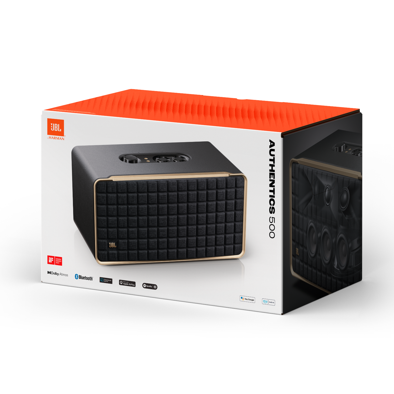 JBL Authentics 500 | Wi-Fi、Bluetooth、音声アシスタントを JBL Authentics 500 | Wi-Fi、Bluetooth、音声アシスタントを