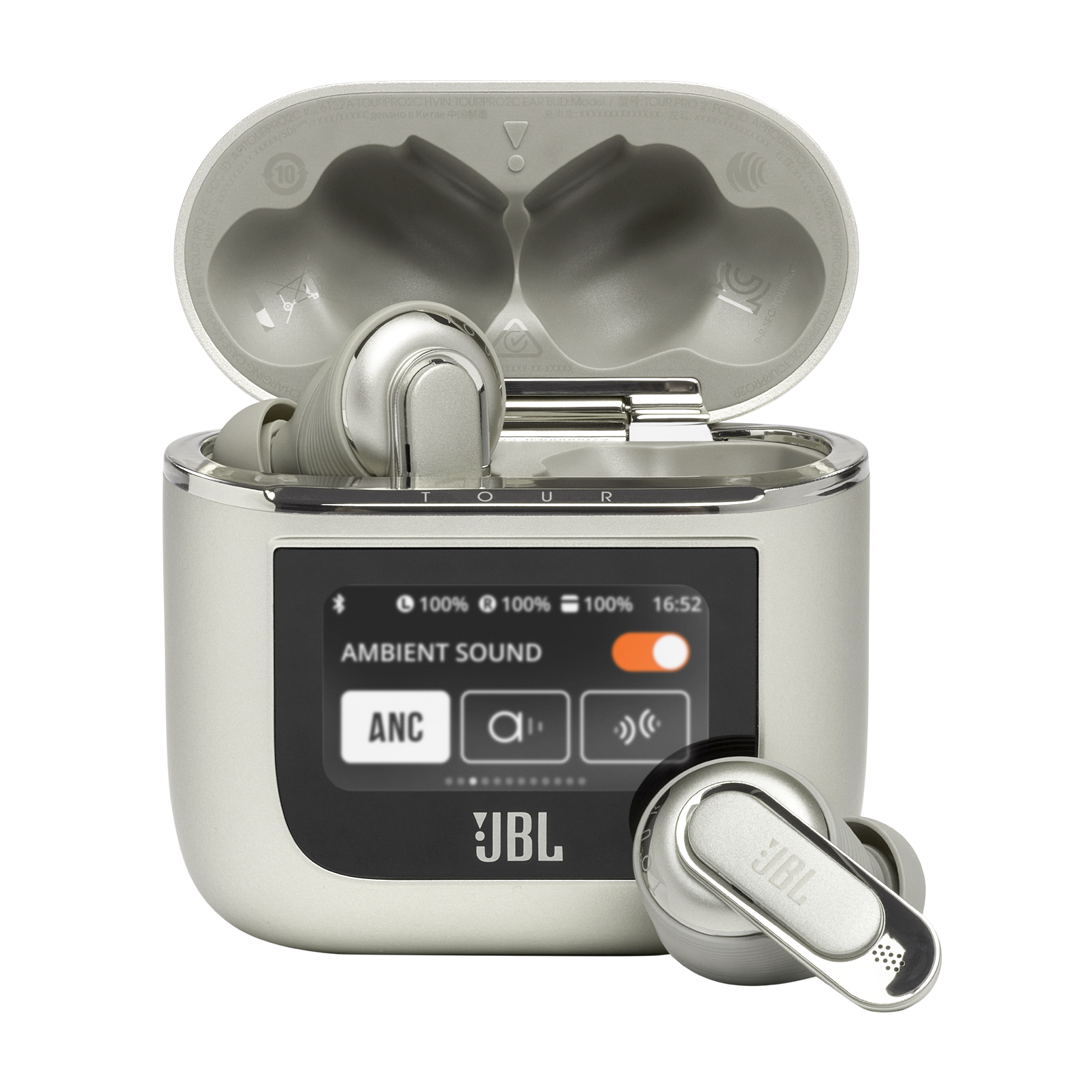 JBL Tour Pro 2 | ハイブリッドノイズキャンセリング完全ワイヤレス 
