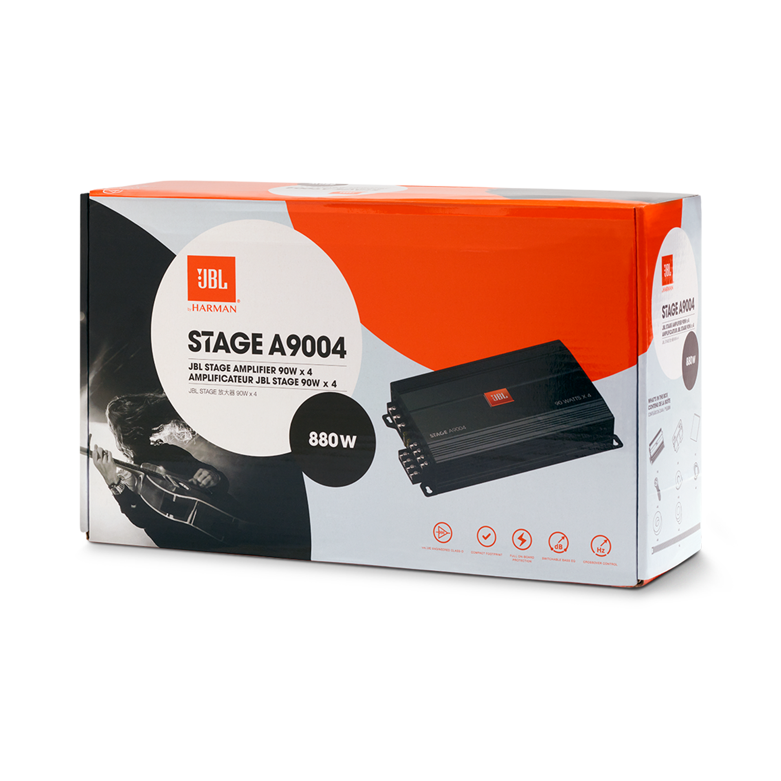絶妙なデザイン Amplifier Stage JBL A9004 4 x 90W Amplifier A9004 Stage JBL | カーオーディオ