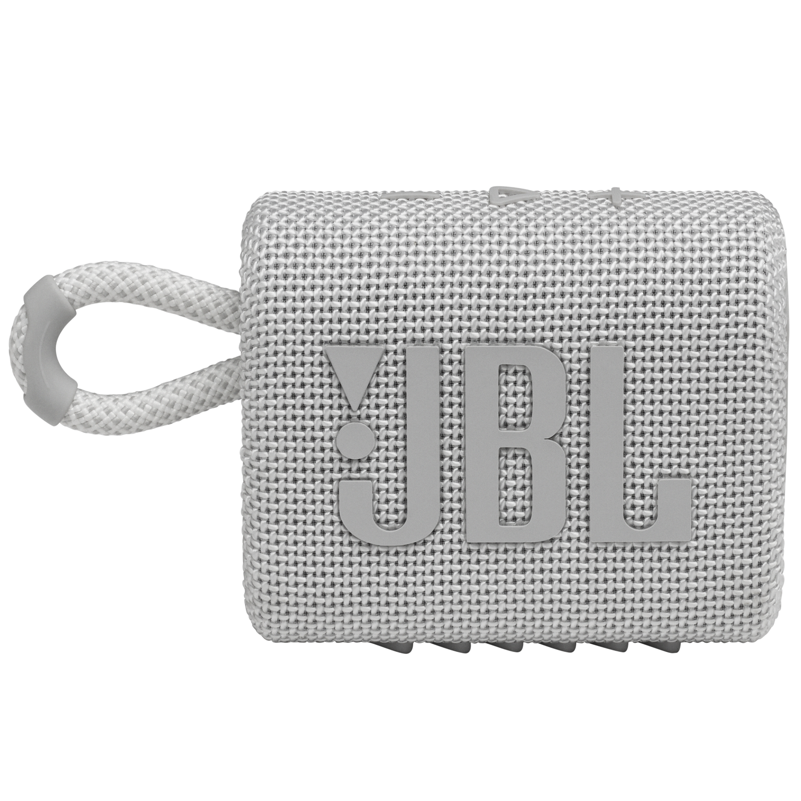 JBL Go 3 - White - Portable Waterproof Speaker - Front