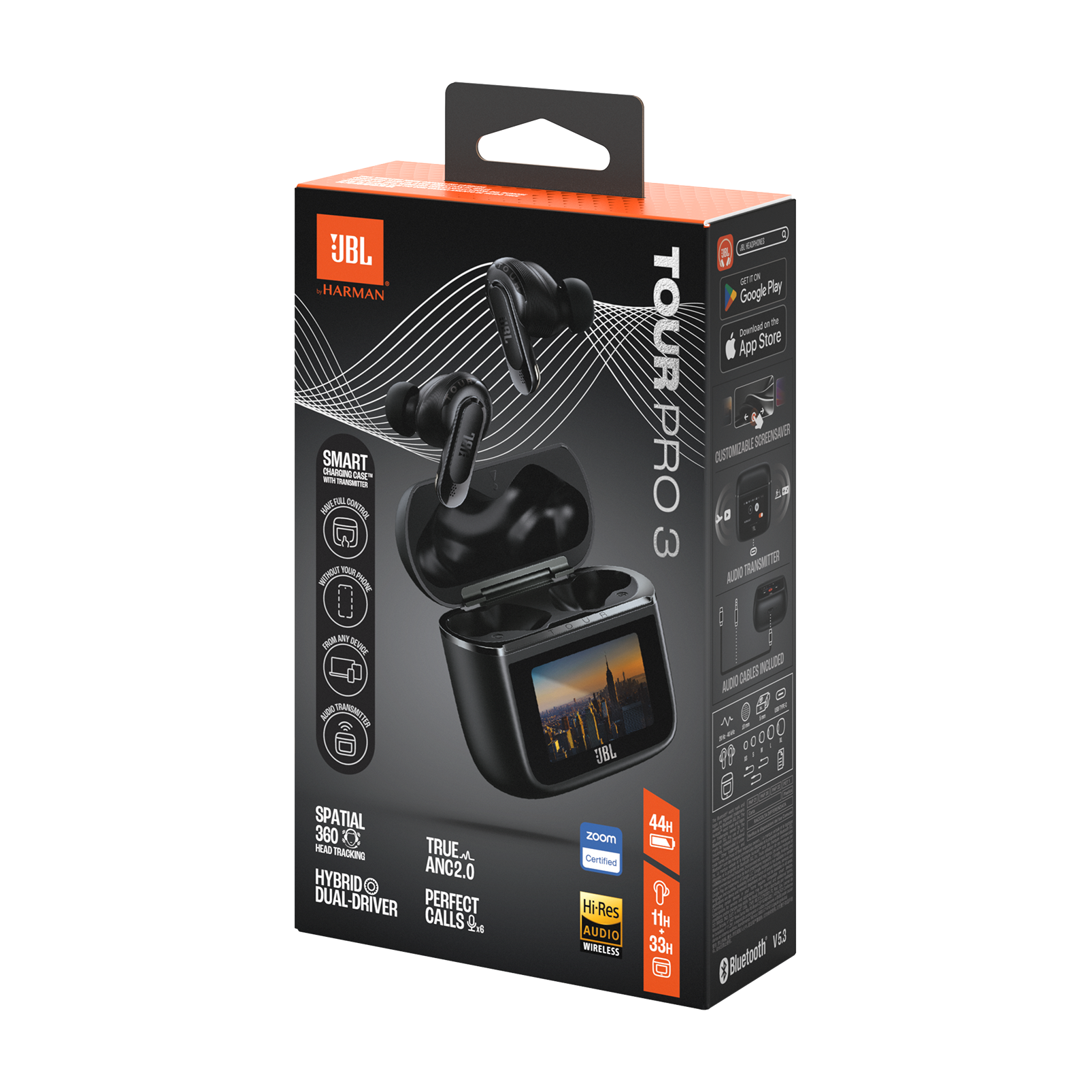 JBL Tour Pro 3 | ハイレゾワイヤレス対応ハイブリッドノイズキャンセ 